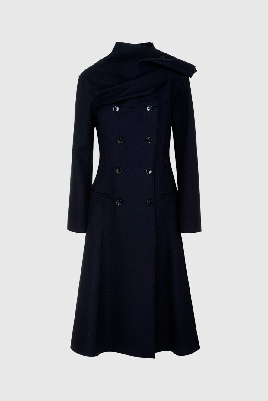 Womens navy cheap blue wool coat