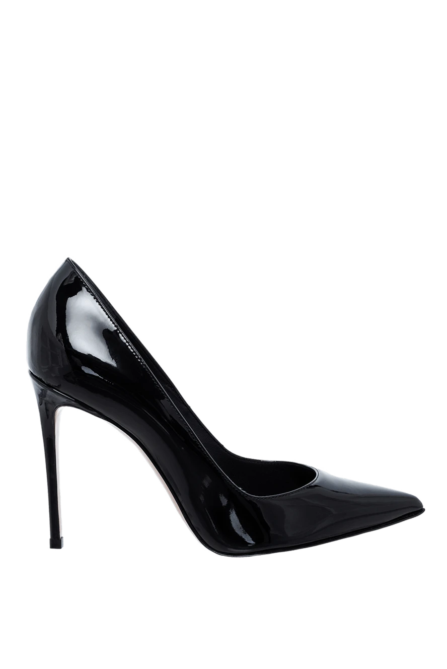 Le Silla Women's black leather pumps with high heels - logo on the insole. genuine leather. Heel height: 9 centimeters. Country of manufacture: Italy. Care: specialized cleaning - photo 1