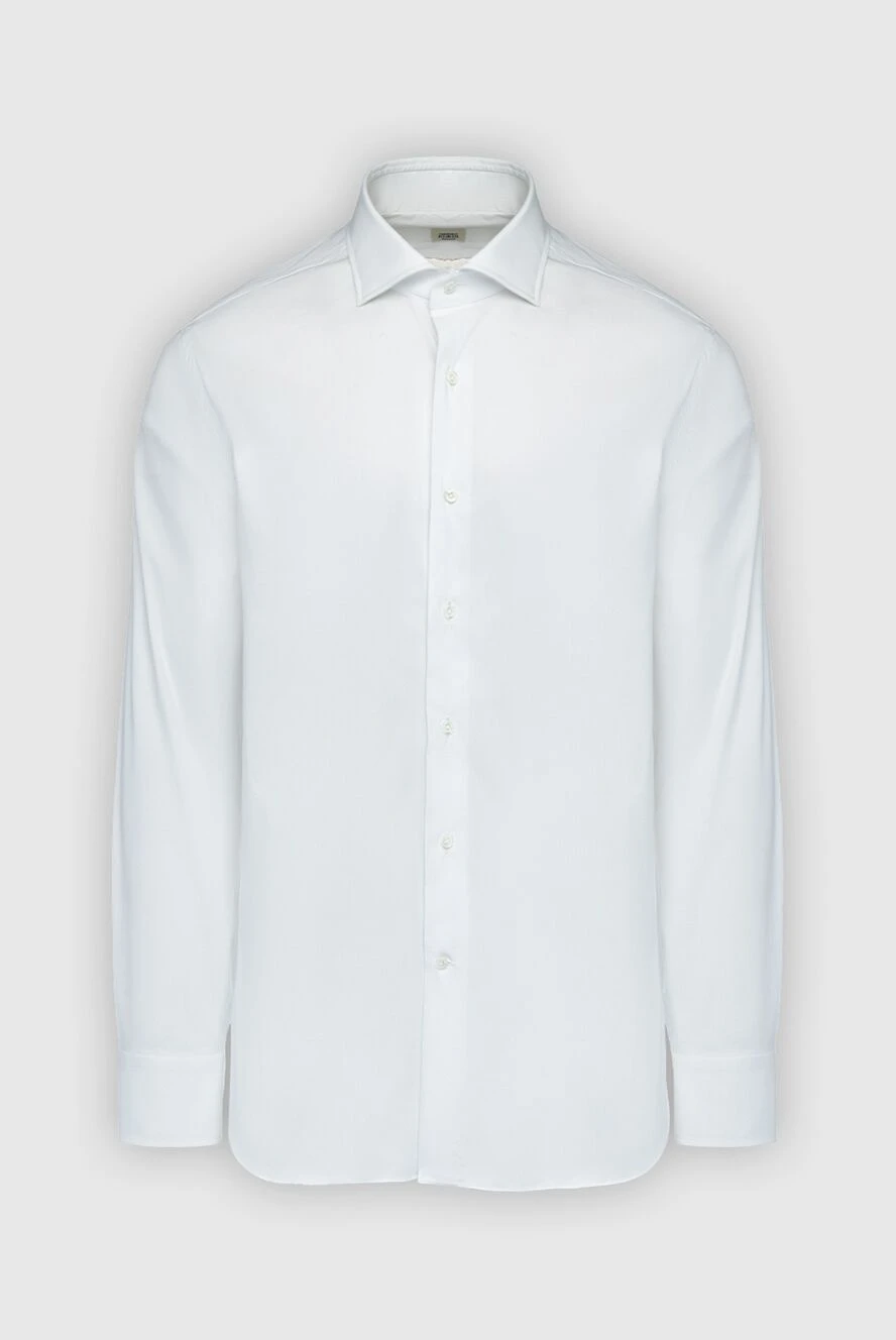 Alessandro Gherardi White cotton shirt for men - 100% cotton. Closure: buttons. Country of manufacture: Italy. Care: specialized cleaning - photo 1