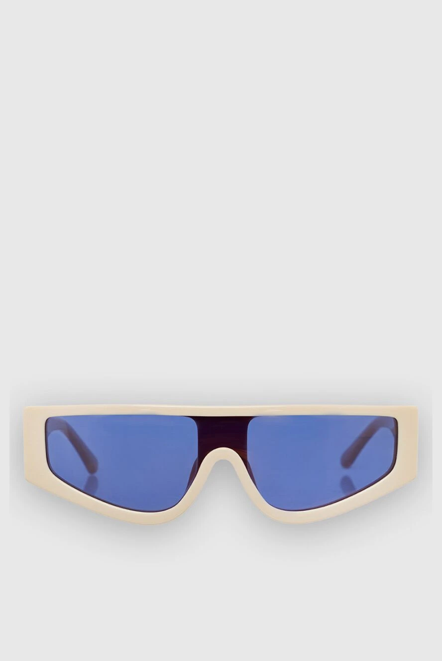 Linda Farrow White women's sunglasses for sun protection - Logo. UV protection. acetate. light-blue. Country of manufacture: Italy. Care: specialized cleaning - photo 1