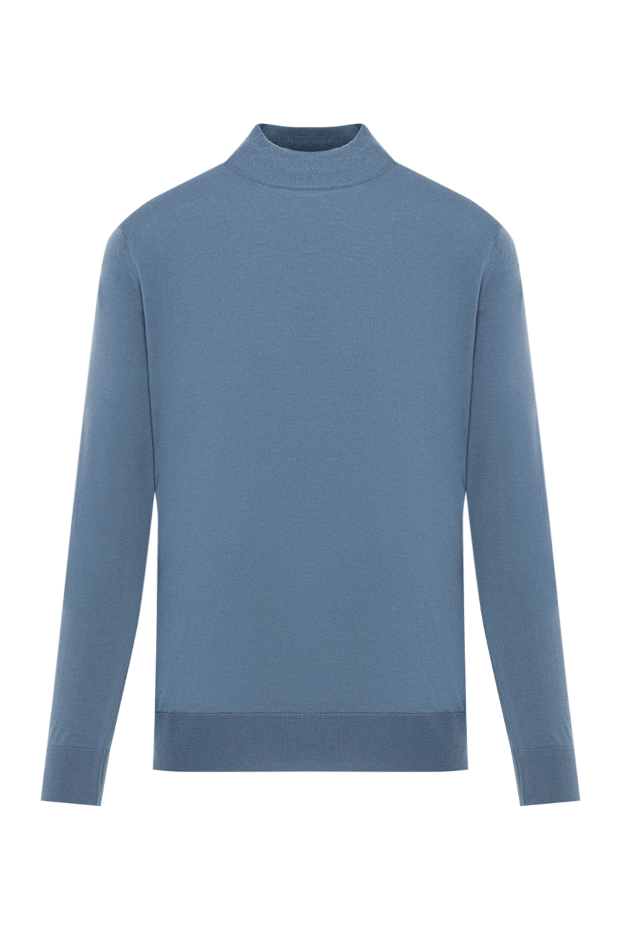 Loro Piana Джемпер с высоким воротником-стойкой шерстяной графитово-синий мужской - Высокий ворот стойка. 100% шерсть. Страна производитель: Италия. Уход: специализированная чистка - фото 1