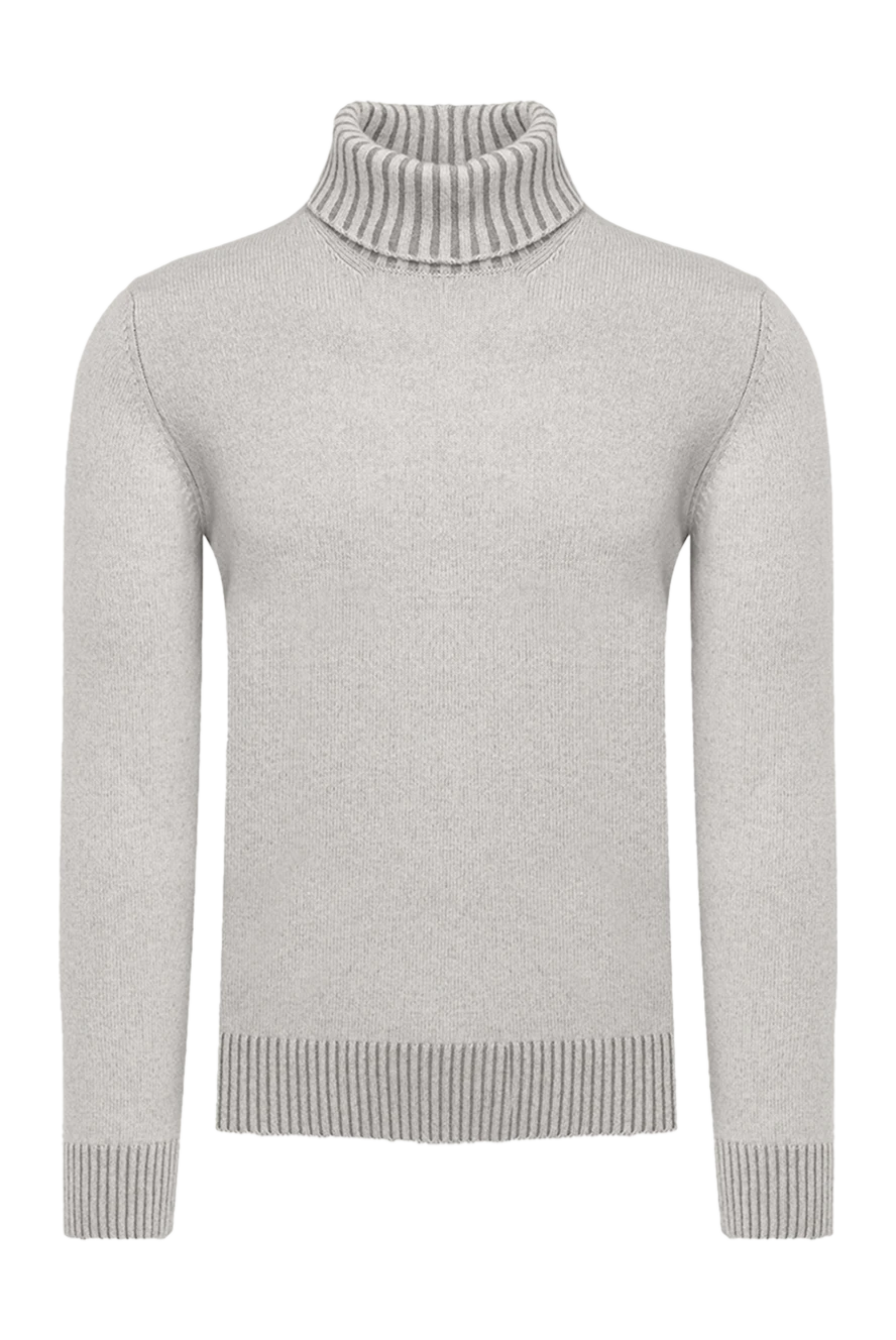 Gran Sasso Golf men's cashmere gray - High neck. 100% cashmere. Country of manufacture: Italy. Care: specialized cleaning - photo 1