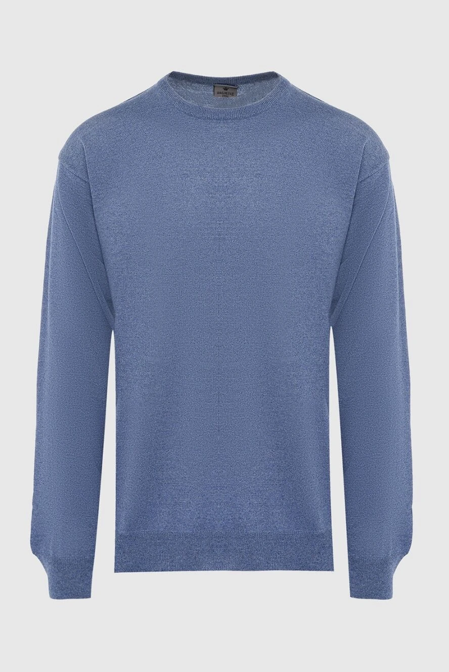 Dalmine Wool jumper blue for men - Composition: 100% wool. Country of manufacture: Italy. Care: specialized cleaning - photo 1