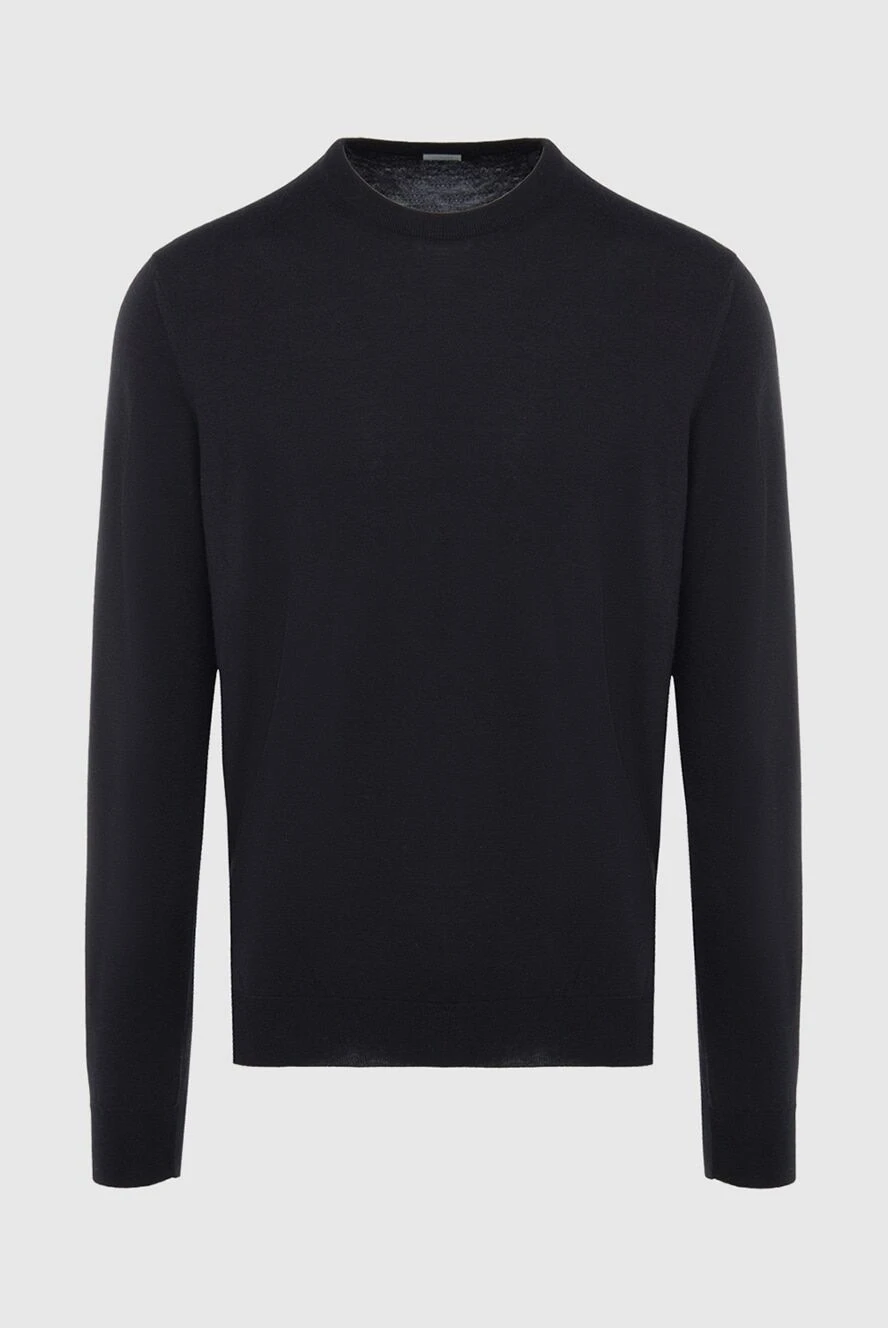 Malo Black cashmere jumper for men - 100% cashmere. Country of manufacture: Italy. Care: specialized cleaning - photo 1