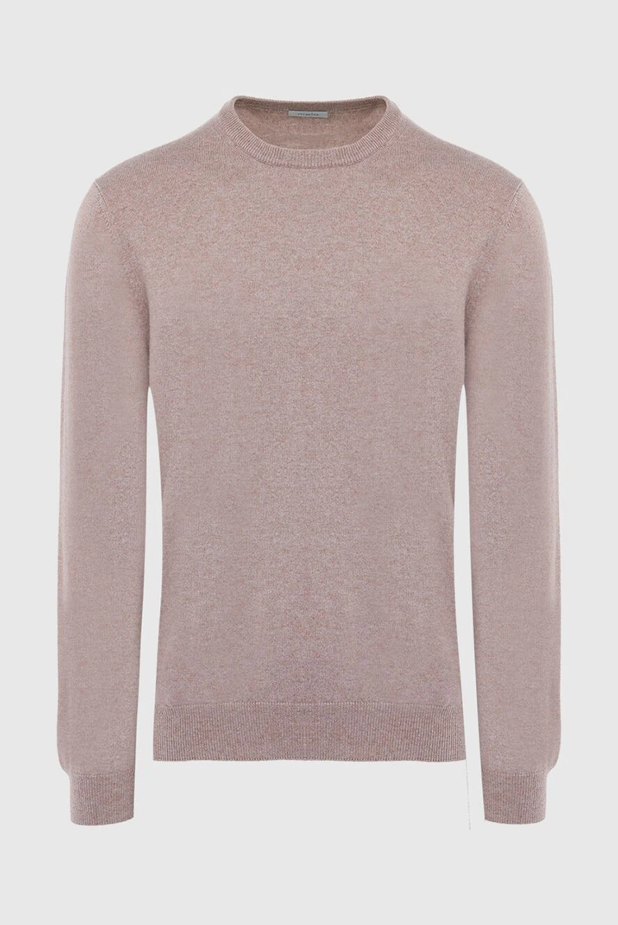 Malo Cashmere jumper beige for men - 100% cashmere. Country of manufacture: Italy. Care: specialized cleaning - photo 1