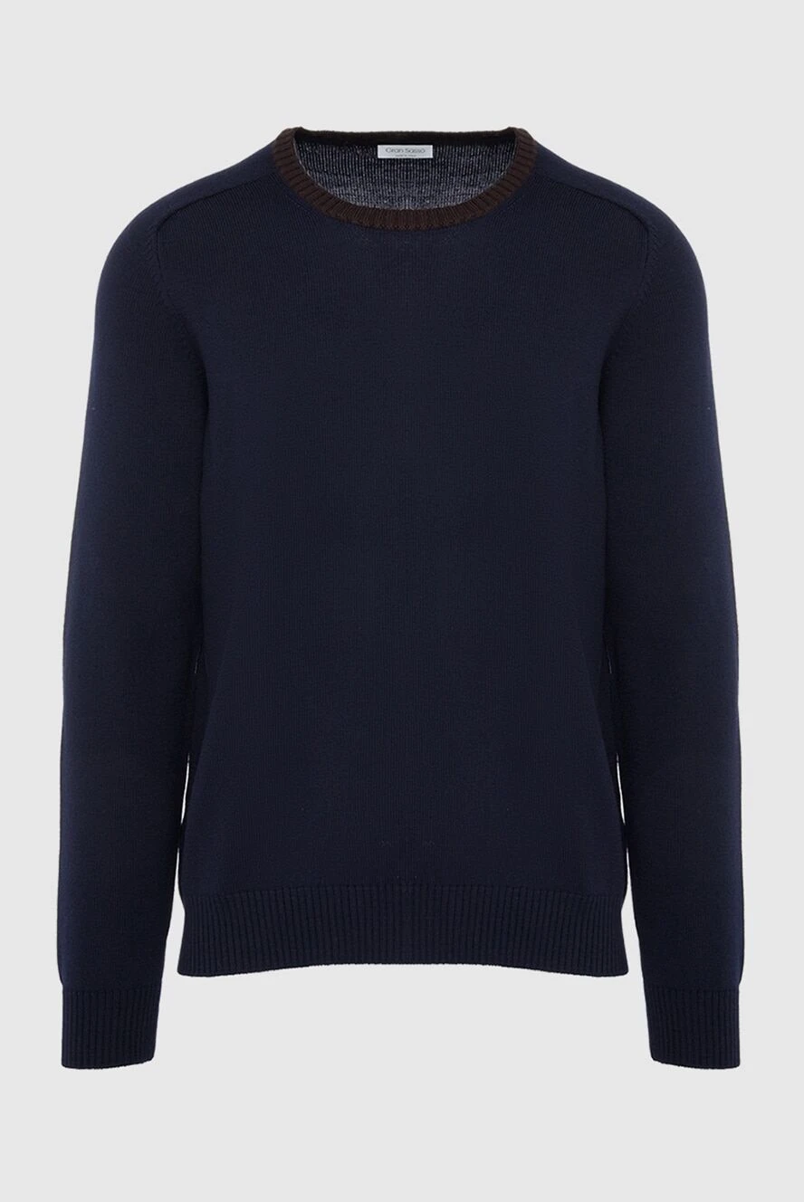 Gran Sasso Wool jumper blue for men - 100% wool. Country of manufacture: Italy. Care: specialized cleaning - photo 1