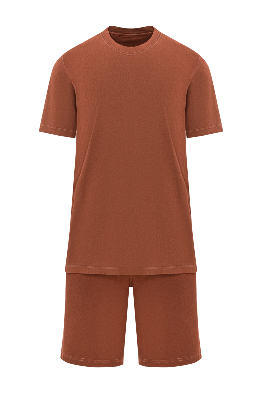 Brunello Cucinelli Літній костюм з футболкою та шортами з м'якого трикотажу. - 100% бавовна. Куліска, блискавка. Чотири бічні кишені. Країна виробник: Італія. Догляд: спеціалізоване чищення - фото 1