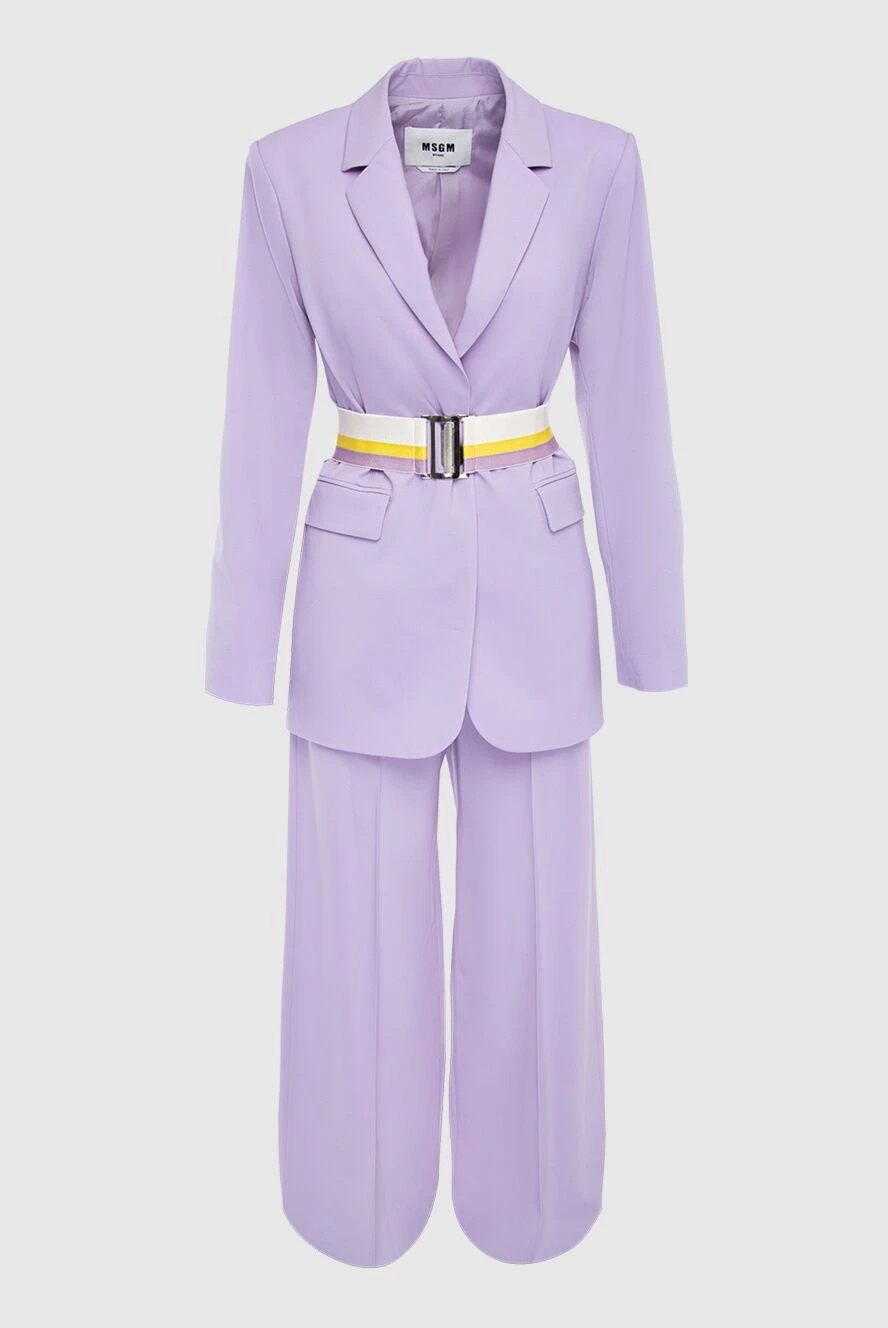 Womens Blazers Casual Women 2 Piece Outfits Suits Set Long Sleeve Button  Blazer High Waisted Pants Jumpsuit for Business (Large, Purple) at Amazon  Women's Clothing store