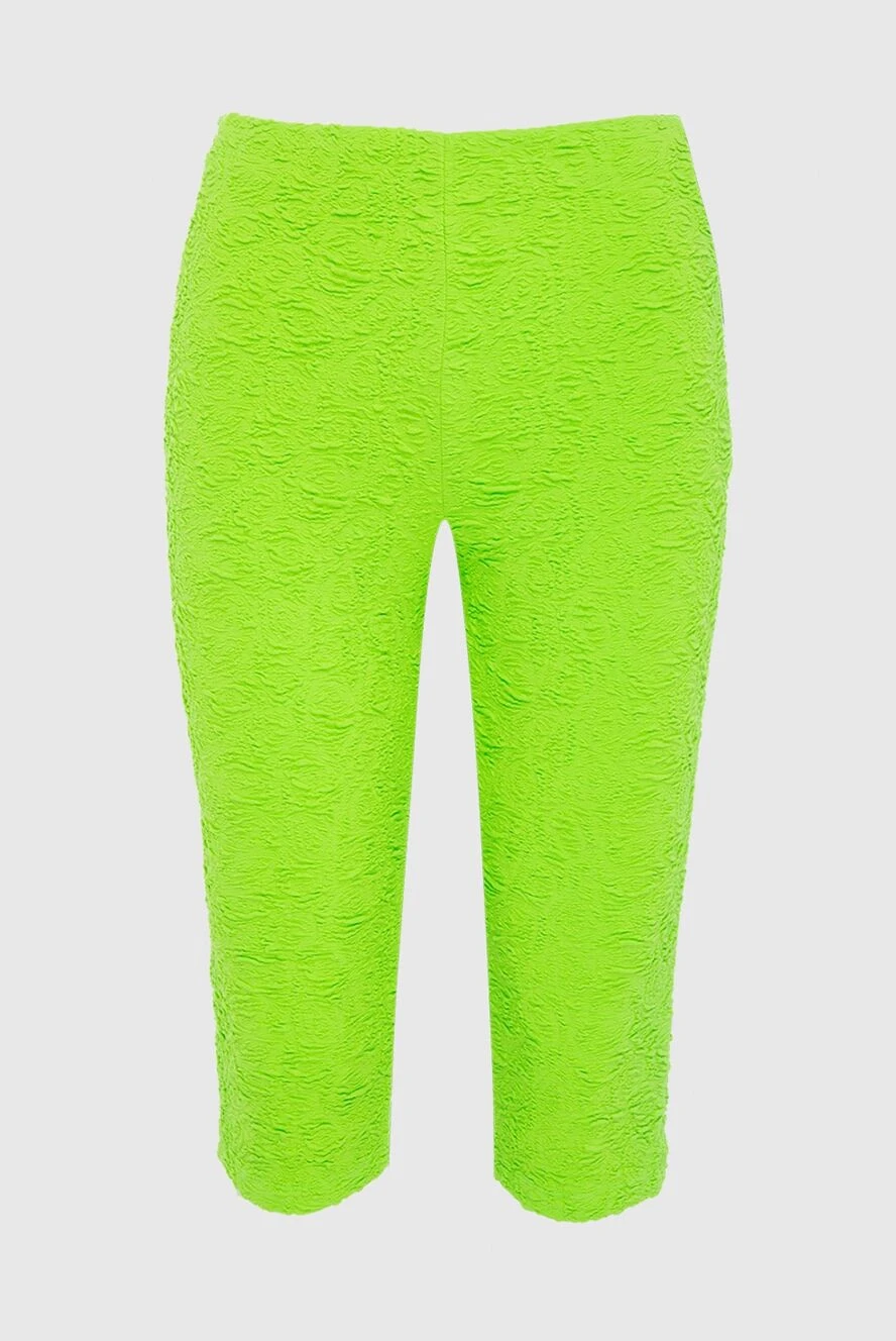 MSGM Light green cotton and polyamide leggings for women - 75% cotton, 25% polyamide. zipper. Country of manufacture: Italy. Care: specialized cleaning - photo 1