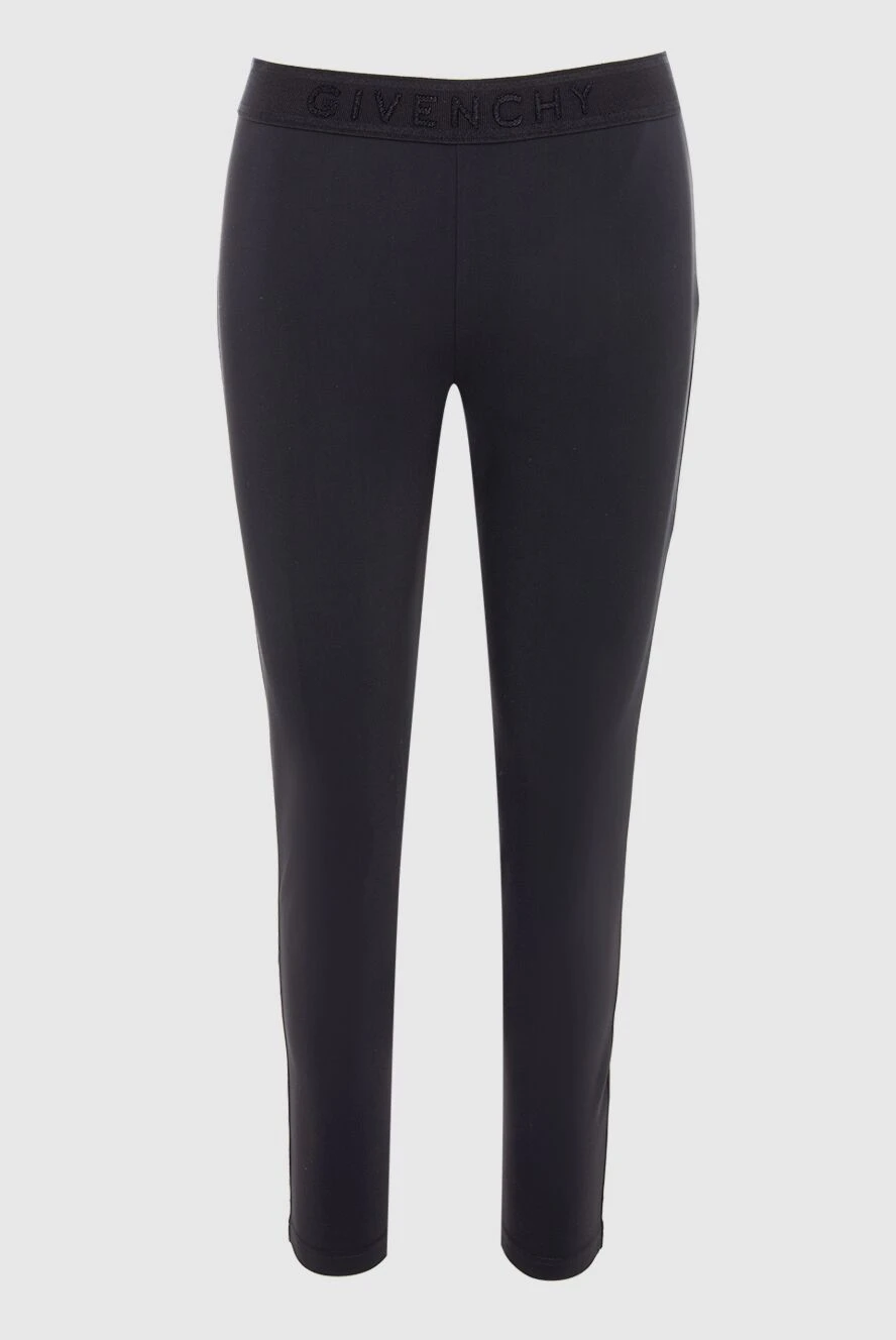 Givenchy Black leggings made of polyamide and elastane for women - 73% polyamide, 27% elastane. elastic belt. Country of manufacture: Italy. Care: specialized cleaning - photo 1