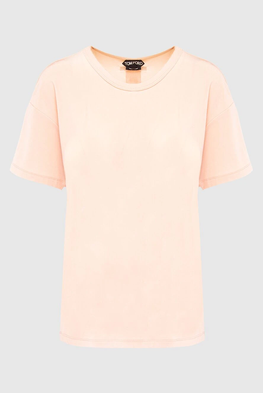 Tom Ford Pink T-shirt for women - 78% viscose, 14% polyamide, 8% elastane. Country of manufacture: Italy. Care: specialized cleaning - photo 1