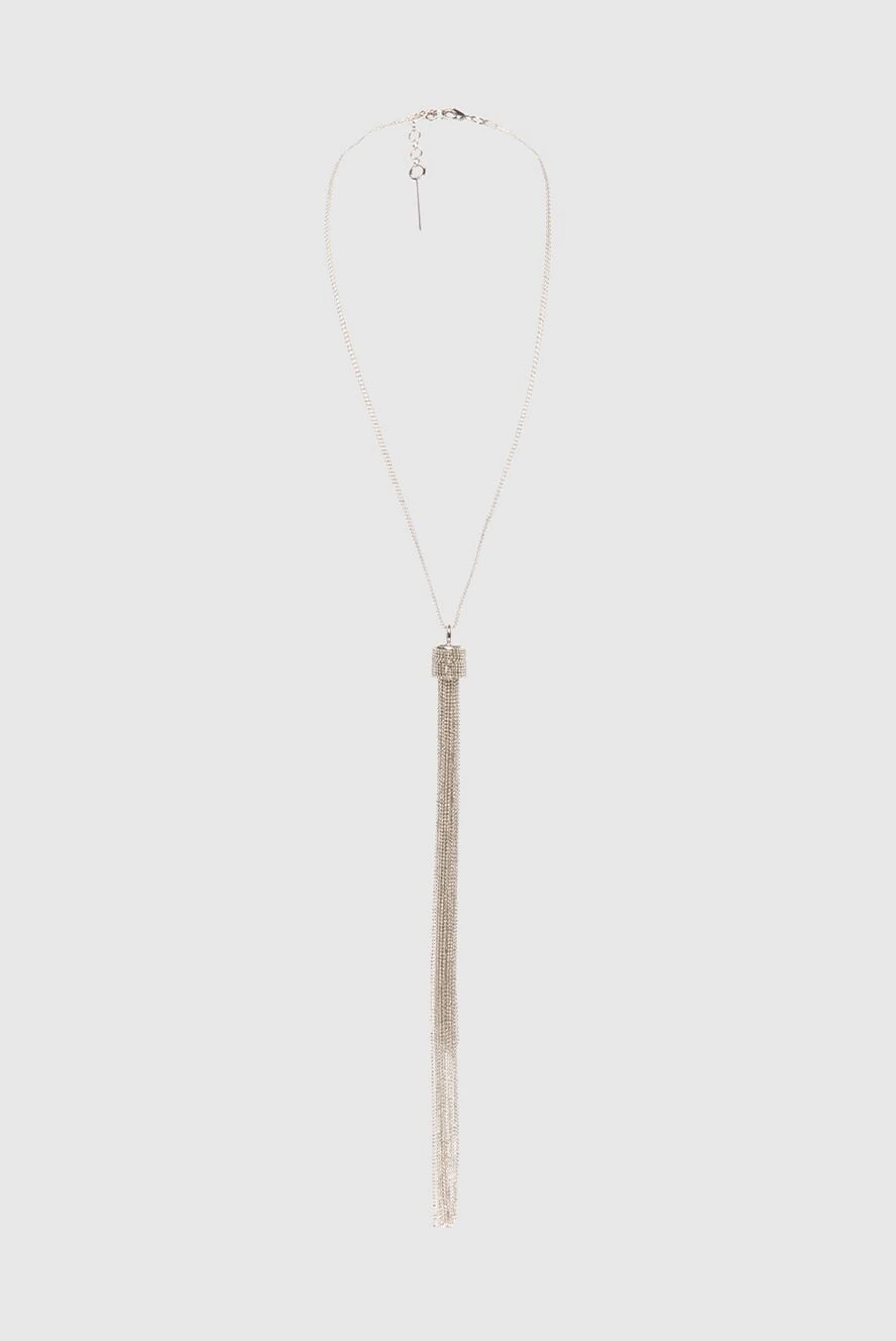 Peserico Necklace gray for women - tassel. jewelry metal. Length: 52 cm.. Country of manufacture: Italy. Care: specialized cleaning - photo 1