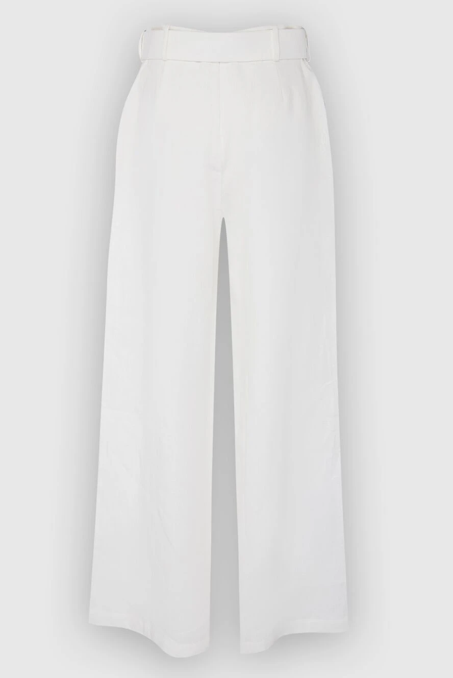 Zimmermann white linen pants for women 167923 — Women trousers