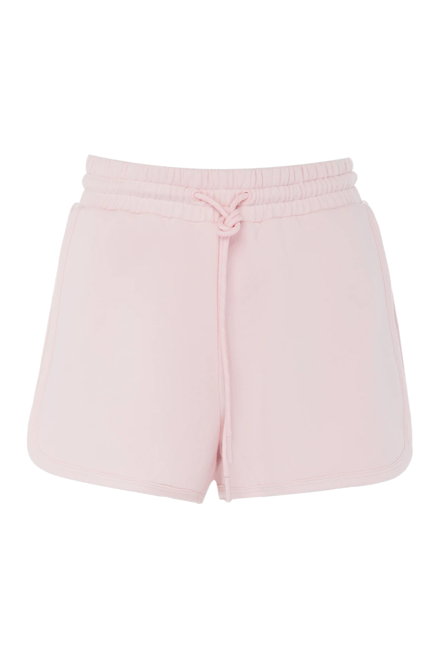 Zimmermann Shorts made of cotton and polyester pink for women - three pockets. 83% cotton, 17% polyester. elastic belt with lacing. Country of manufacture: Italy. Care: specialized cleaning - photo 1