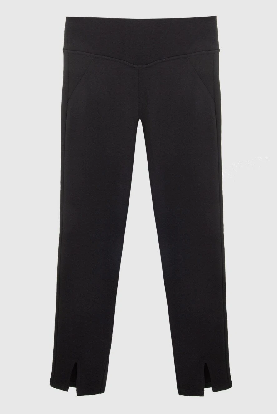 Max&Moi Black leggings for women - 71% viscose, 24% polyamide, 5% elastane. elastic belt. Country of manufacture: Italy. Care: specialized cleaning - photo 1