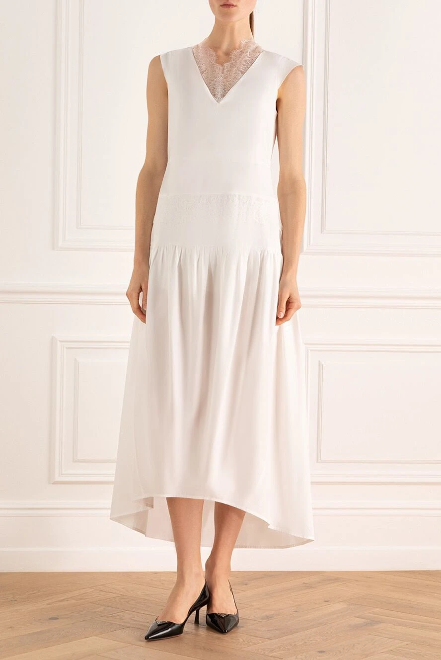 Fabiana Filippi white cotton dress for women 168744 Women dresses Domino Online Store Ukraine