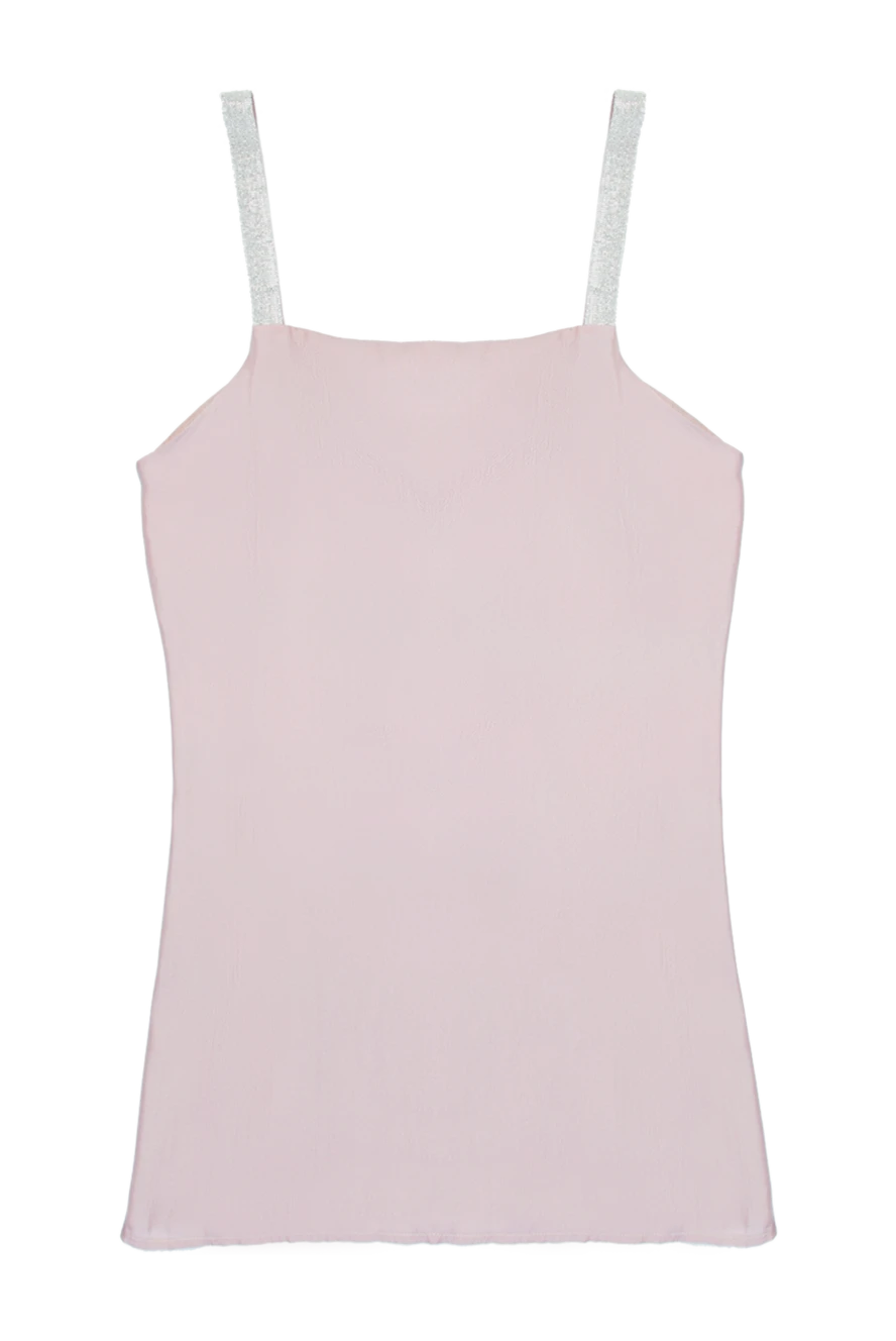 Fabiana Filippi Top made of pink silk for women - 100% silk. Country of manufacture: Italy. Care: specialized cleaning - photo 1