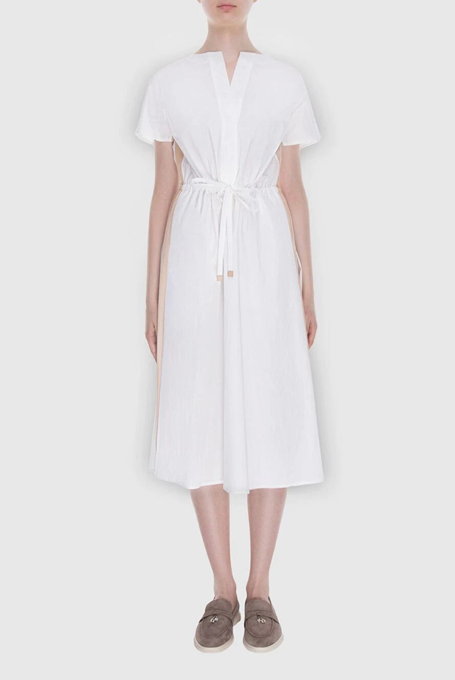 knee length dresses for ladies Loro Piana // Red Silk & Cashmere Midi Dress – VSP Consignment main image 1