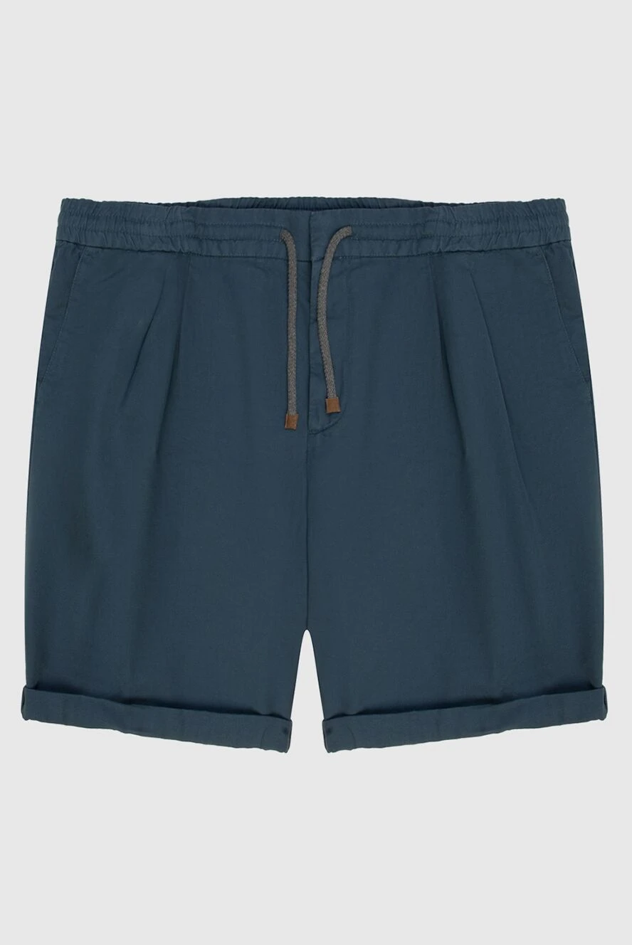 Brunello Cucinelli Шорты из хлопка зеленые мужские - 100% хлопок. кулиска. два боковых кармана, два кармана сзади. Страна производитель: Италия. Уход: специализированная чистка - фото 1