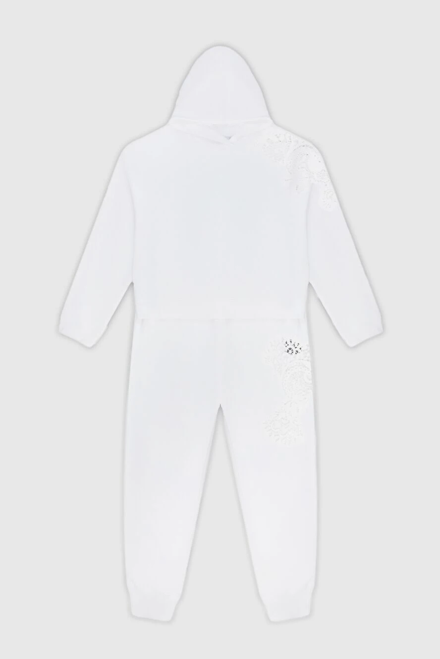 Ermanno Scervino White cotton walking suit for women - embroidery. 100% cotton. hood: yes. Country of manufacture: Italy. Care: specialized cleaning - photo 1