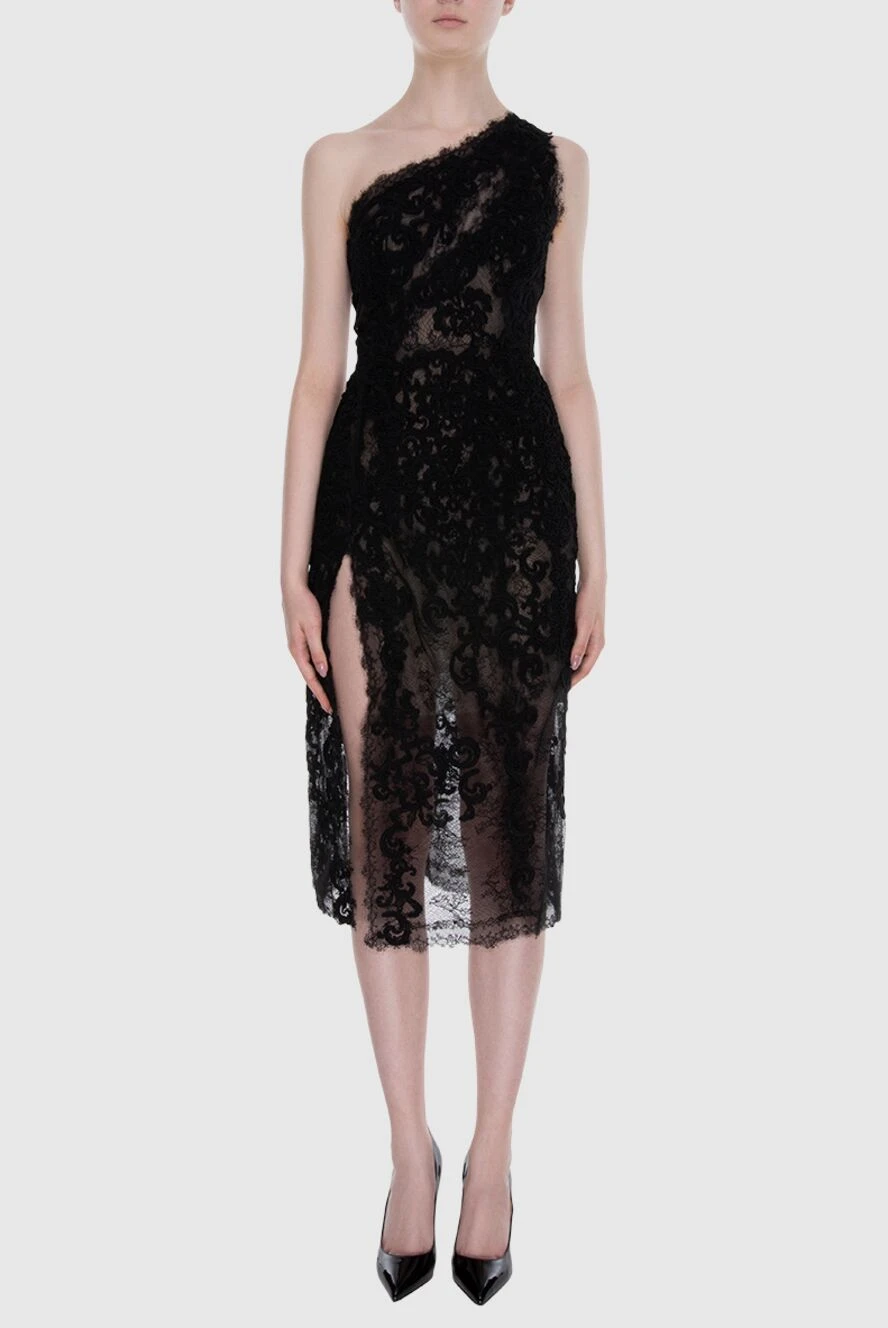 Ermanno Scervino black lace dress with a slit for women 169049 Women dresses | Domino Online Store Ukraine Ermanno Scervino black lace dress with a slit for women 169049 Women dresses | Domino Online Store Ukraine