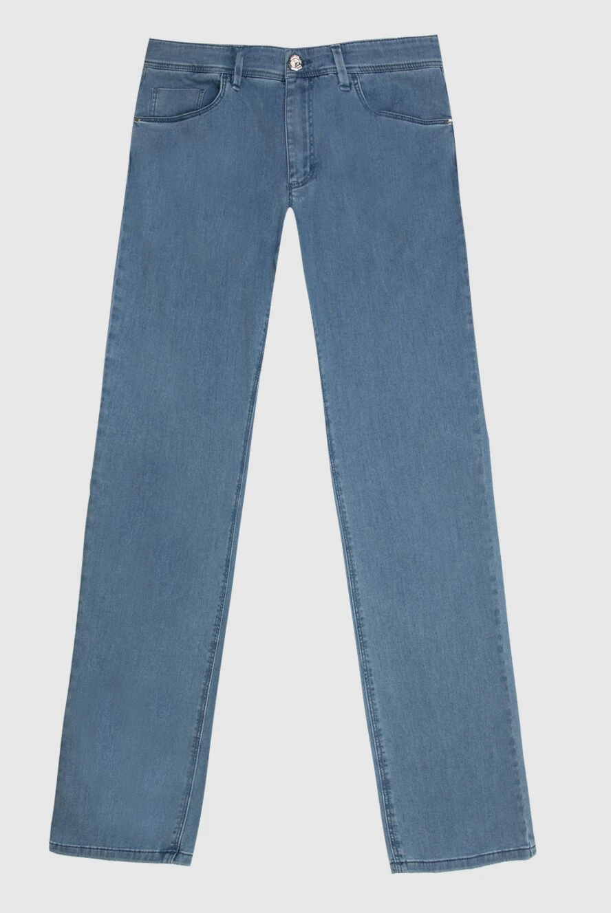 Stefano Ricci Джинси вільного крою з фірмовою аплікацією орла - 83% бавовна, 11% поліестер, 3% еме. гудзик, блискавка. три бічні кишені, дві кишені ззаду. Країна виробник: Італія. Догляд: спеціалізоване чищення - фото 1