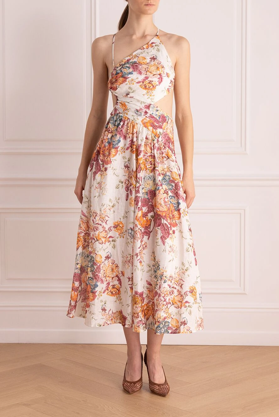 blue dress for baby girl Zimmermann Wanderlust Coral Toile Corset Midi Dress