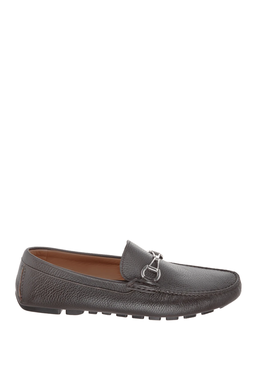 Cesare di Napoli Brown leather men's moccasins - Metal Buckle. 100% leather. Interior: Leather. Insole: Leather. Outsole: Other materials. Country of manufacture: Italy. Care: specialized cleaning - photo 1