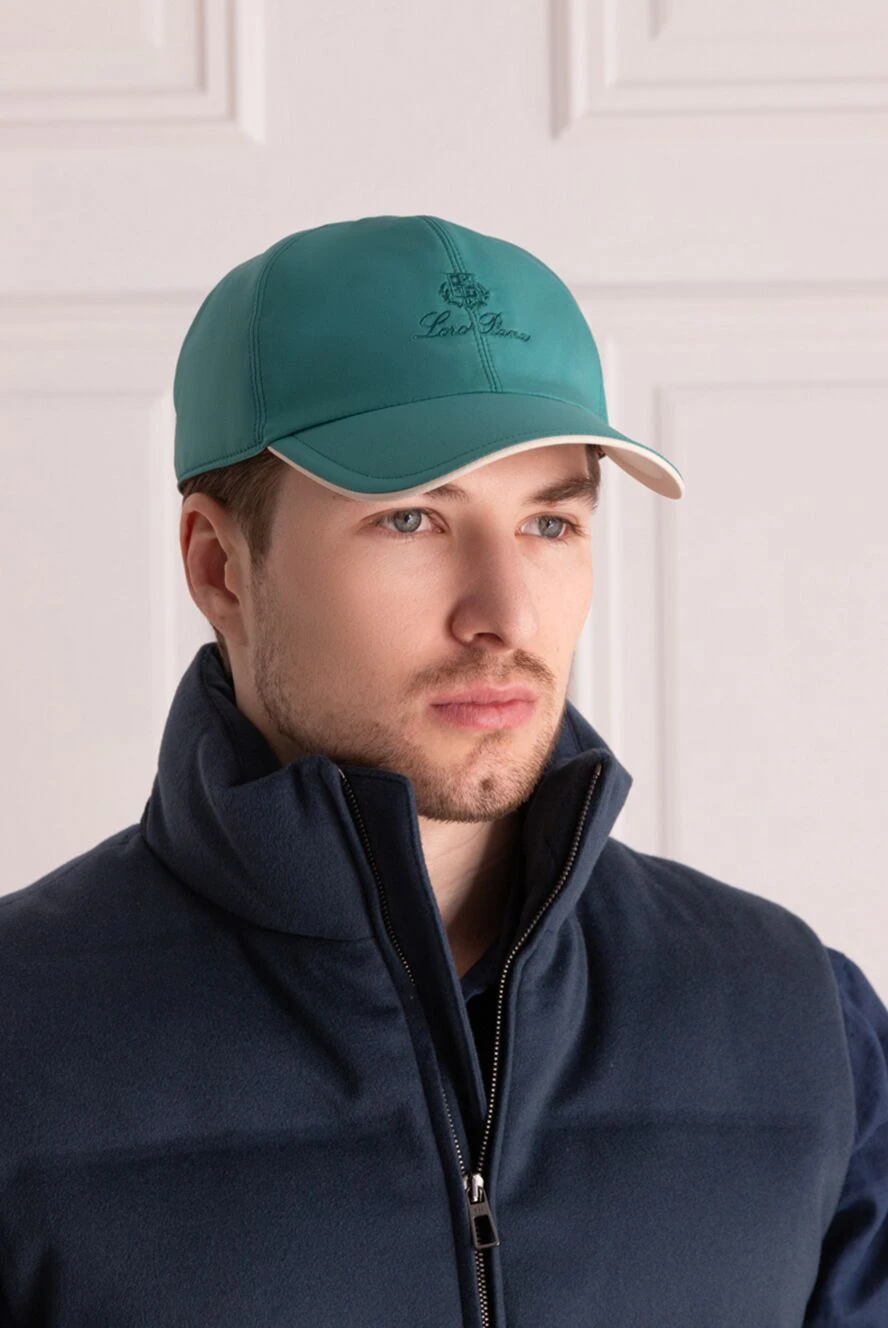 Loro Piana green polyester cap for men 169642 — Men cap | Domino