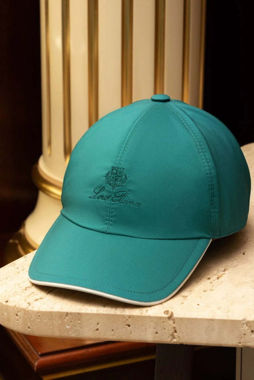 Loro Piana green polyester cap for men 169642 — Men cap | Domino