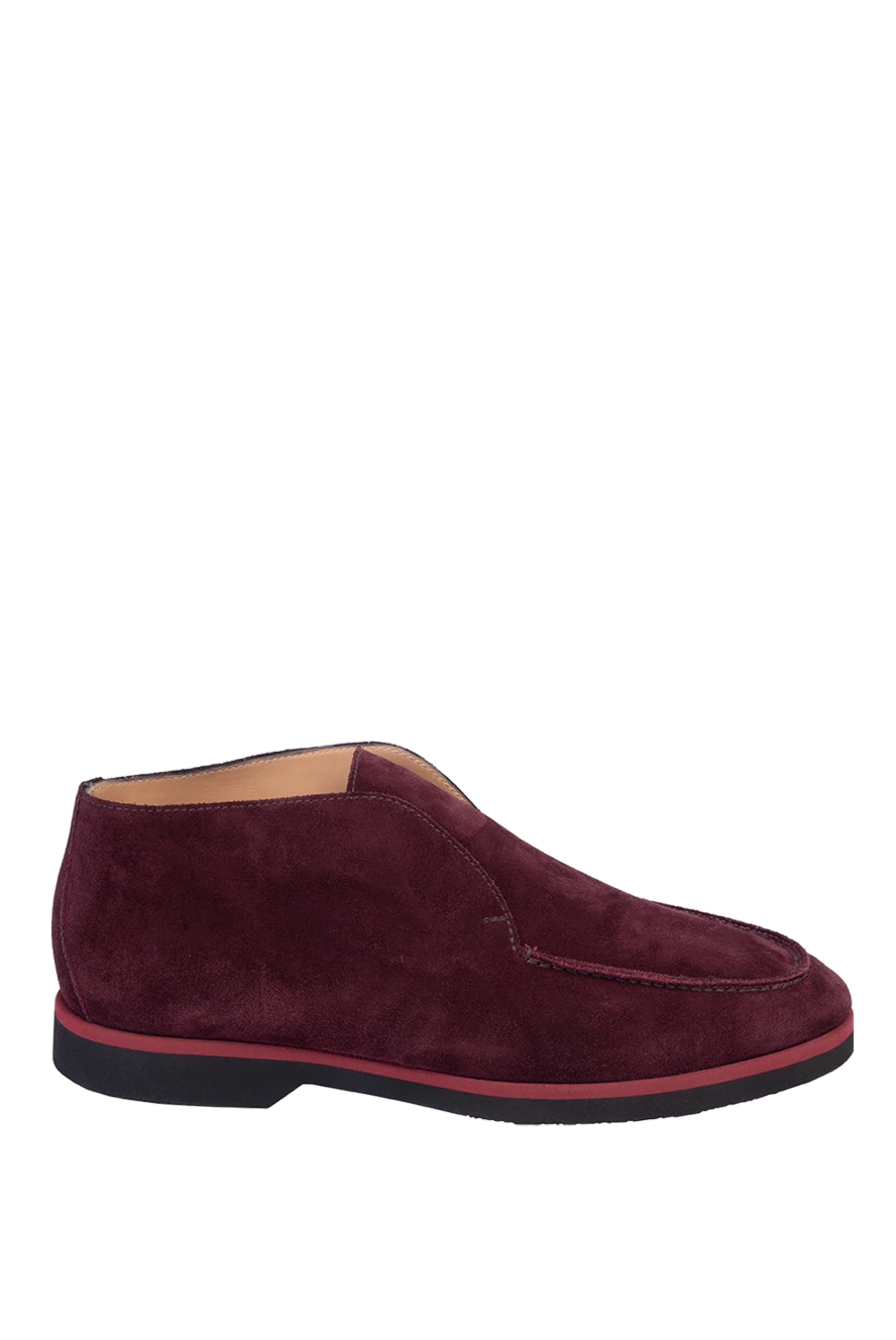 Pellettieri di Parma Leather loafers burgundy for men - Composition: 100% calfskin. Country of manufacture: Italy. Care: specialized cleaning - photo 1