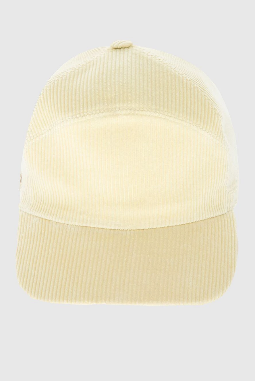 Loro Piana Women's yellow cotton cap - 100% cotton. Country of manufacture: Italy. Care: specialized cleaning - photo 1