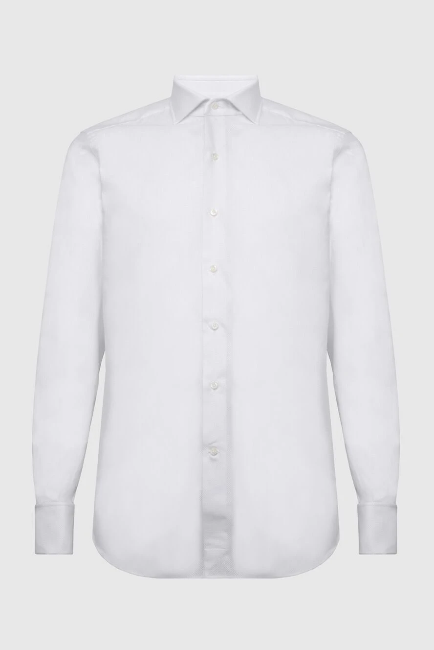 Alessandro Gherardi White cotton shirt for men - 100% cotton. Closure: buttons. Country of manufacture: Italy. Care: specialized cleaning - photo 1