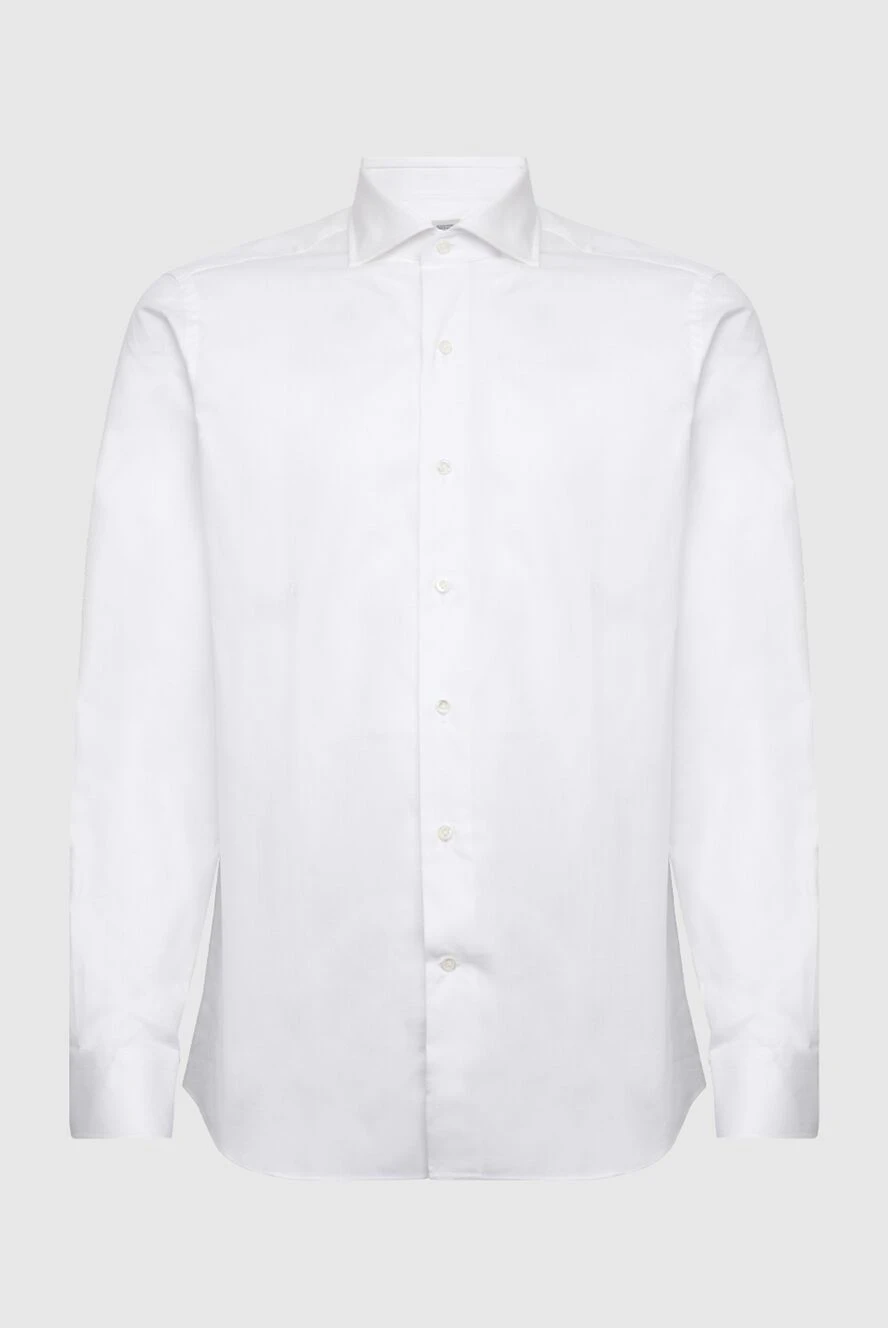 Alessandro Gherardi White cotton shirt for men - 100% cotton. Closure: buttons. Country of manufacture: Italy. Care: specialized cleaning - photo 1