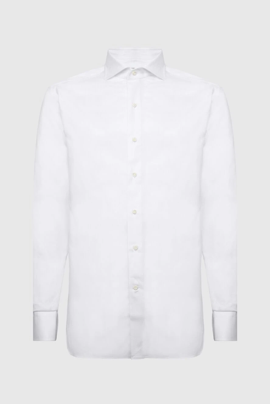 Alessandro Gherardi White cotton shirt for men - 100% cotton. Closure: buttons. Country of manufacture: Italy. Care: specialized cleaning - photo 1