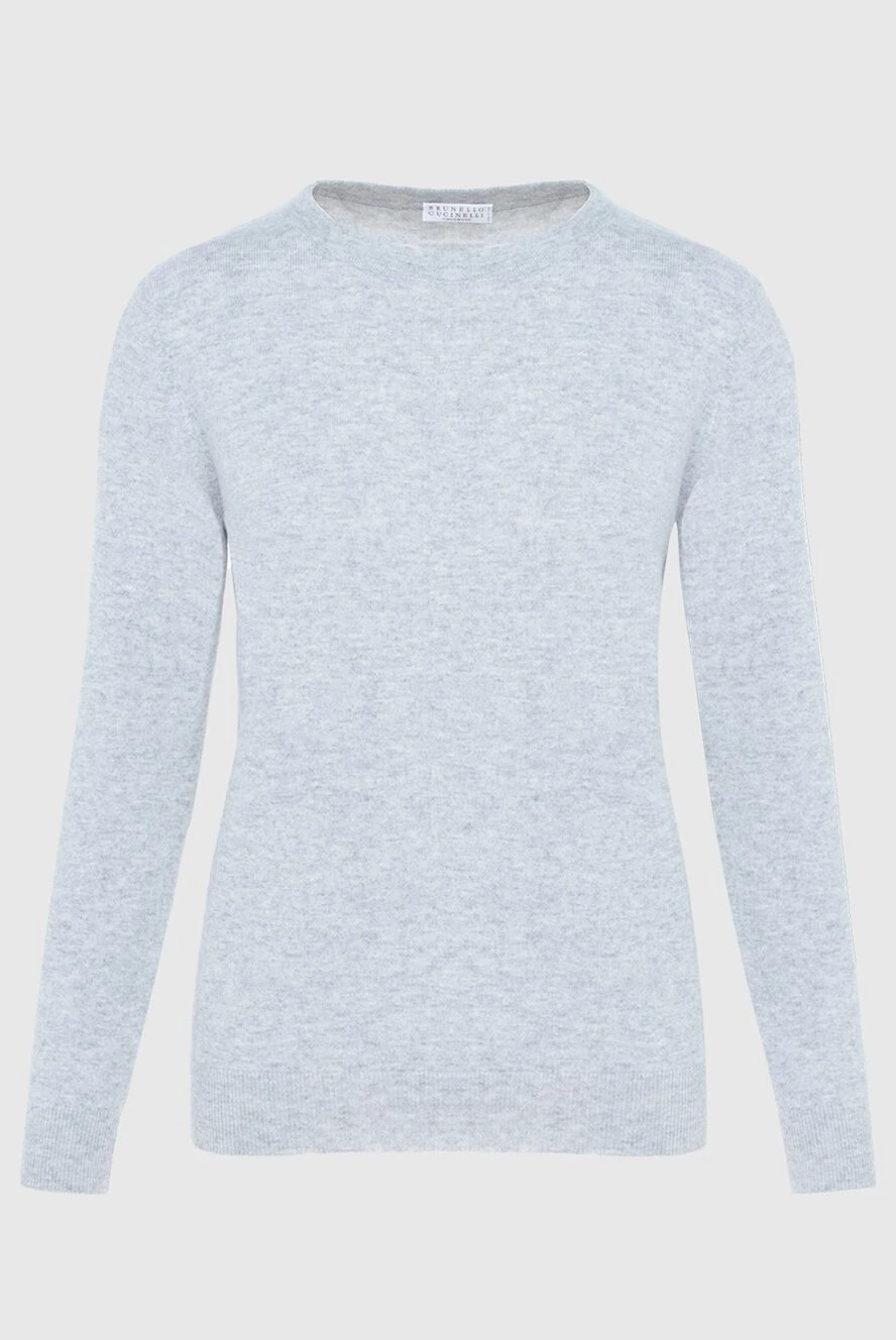 Brunello Cucinelli Gray wool sweater for women - 100% wool. Country of manufacture: Italy. Care: specialized cleaning - photo 1