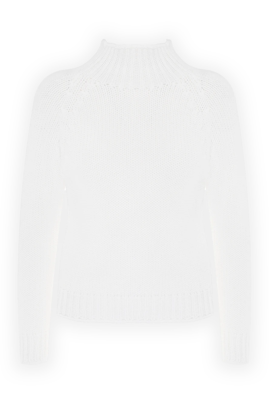 Fabiana Filippi White wool sweater for women - 100% wool. Country of manufacture: Italy. Care: specialized cleaning - photo 1