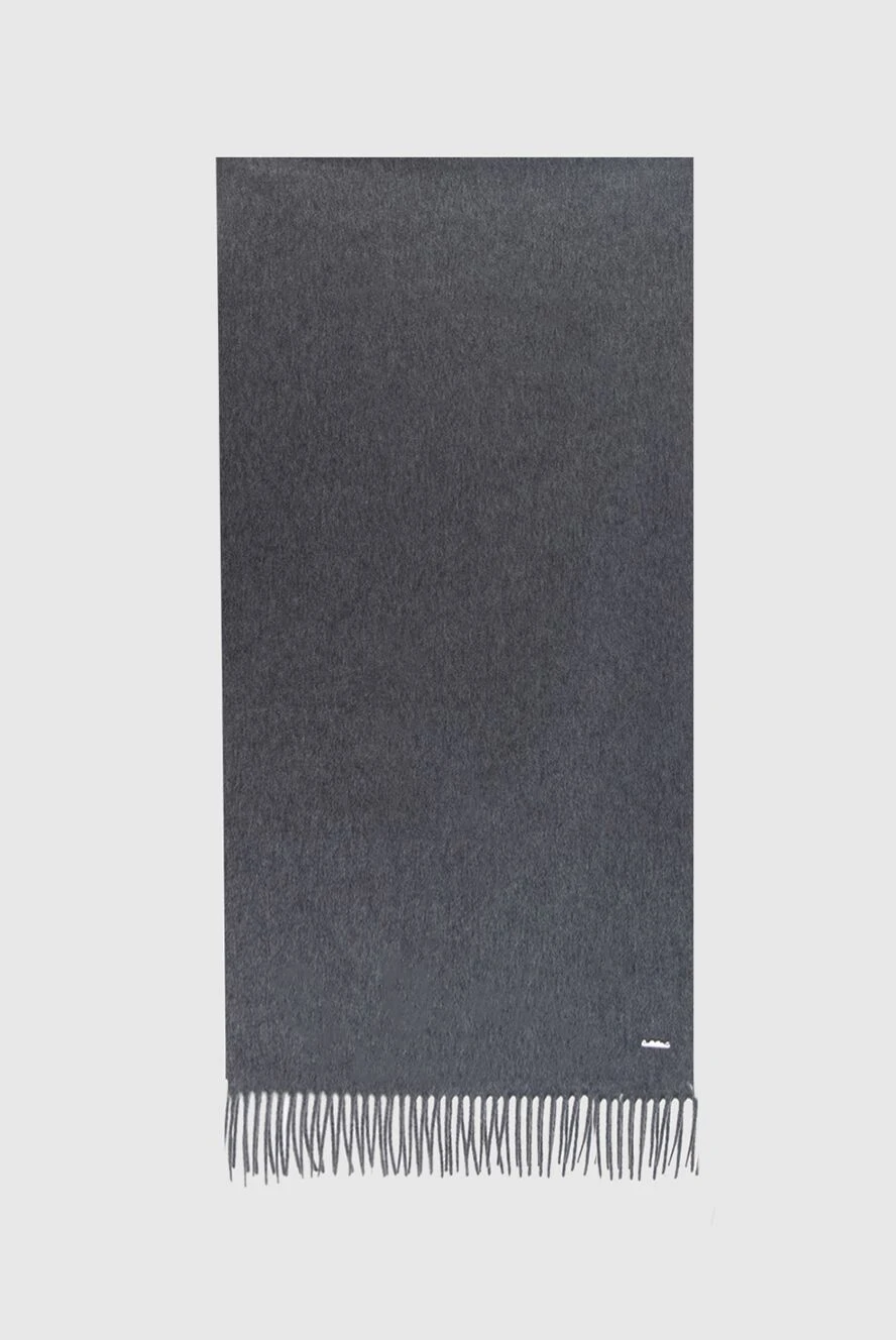 Loro Piana Cashmere scarf gray for men - fringe. 100% cashmere. Country of manufacture: Italy. Care: specialized cleaning - photo 1