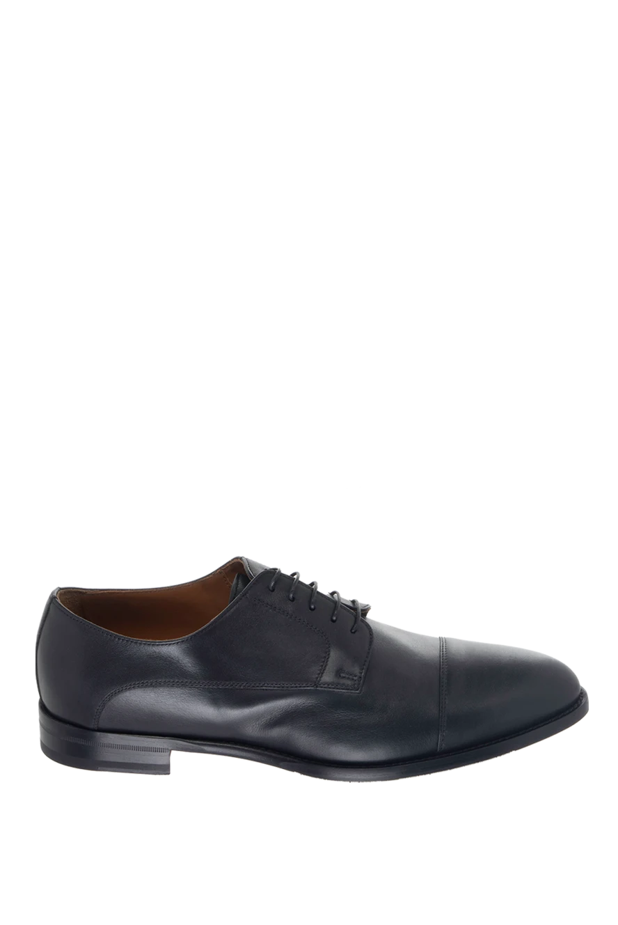 Doucal`s Men's shoes made of black leather - 100% leather. Lace-up. Interior: Leather. Insole: Leather. Heel height: 2cm. Outsole: Other materials. Country of manufacture: Italy. Care: specialized cleaning - photo 1