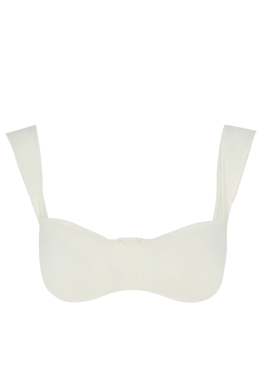 Magda Butrym White women's polyamide and elastane swimsuit top - 72% polyamide, 28% elastane. Country of manufacture: Italy. Care: specialized cleaning - photo 1