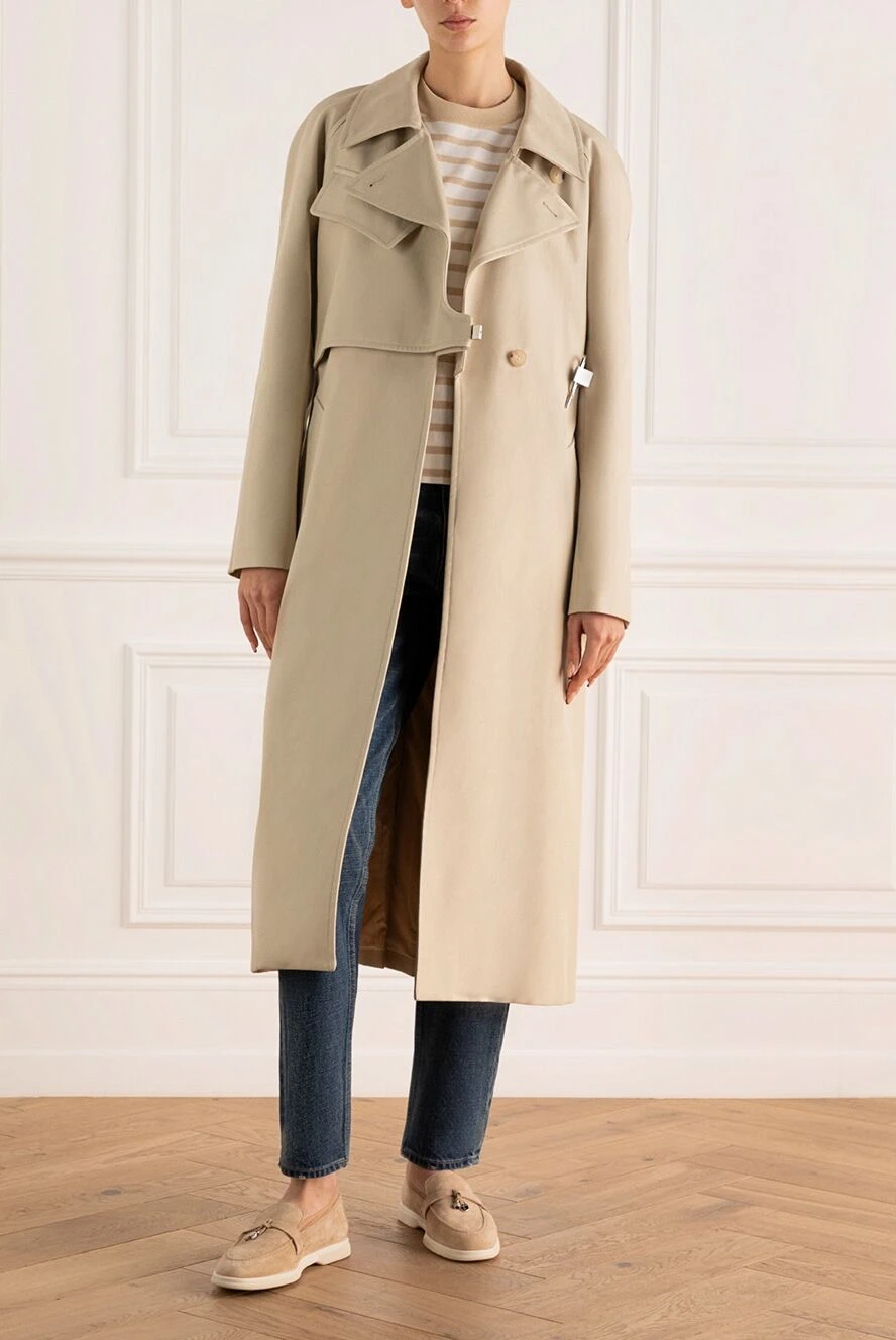 Givenchy beige women s trench coat v lock on a hook 171067 Women coats Domino Online Store Ukraine