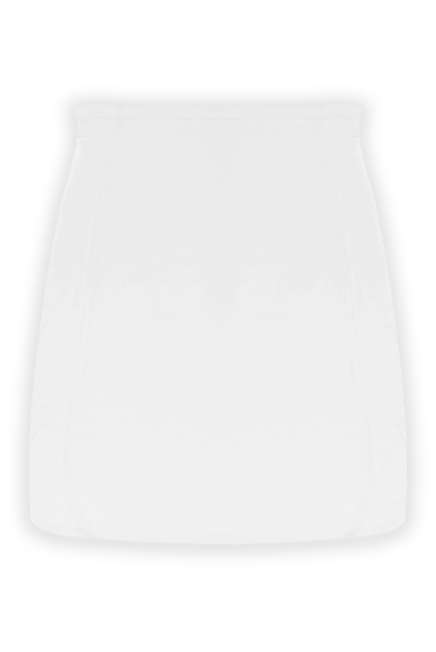 Dior White quilted skirt with macro-cannage pattern - macrocannage pattern. 100% polyester. Closure: zipper. Country of manufacture: Italy. Care: specialized cleaning - photo 1
