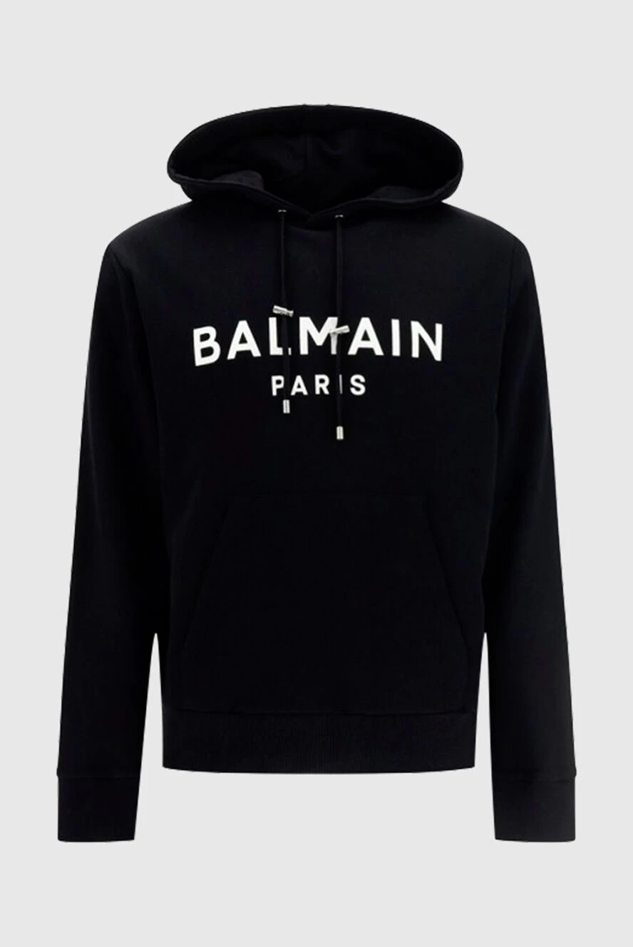 Balmain кофта спортивная черная мужская 171525 — Мужские худи в
