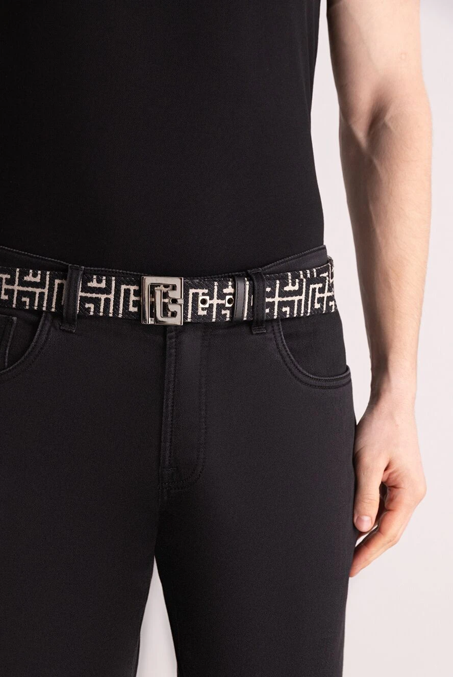 Balmain ремень бежевый мужской 171549 — Мужские ремни в интернет