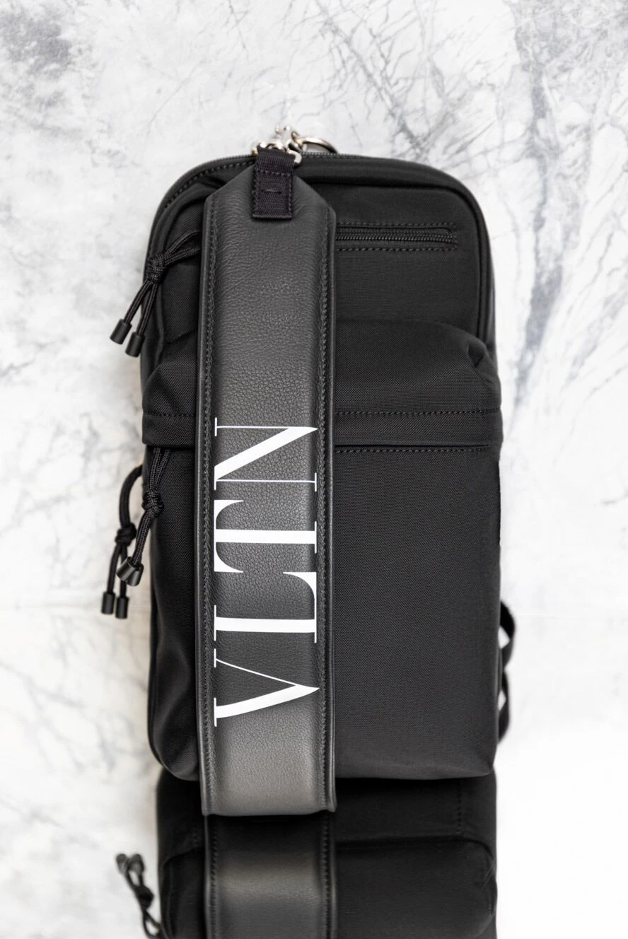 Valentino polyamide shoulder bag black for men 171657 — Men