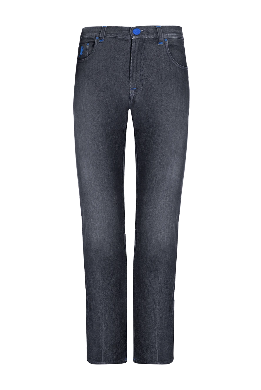 Scissor Scriptor Cotton, polyester and polyurethane jeans gray for men - 64% cotton, 34% polyester, 2% polyurethane. Closure Type: Zipper, buttons. Five pockets. Country of manufacture: Italy. Care: specialized cleaning - photo 1