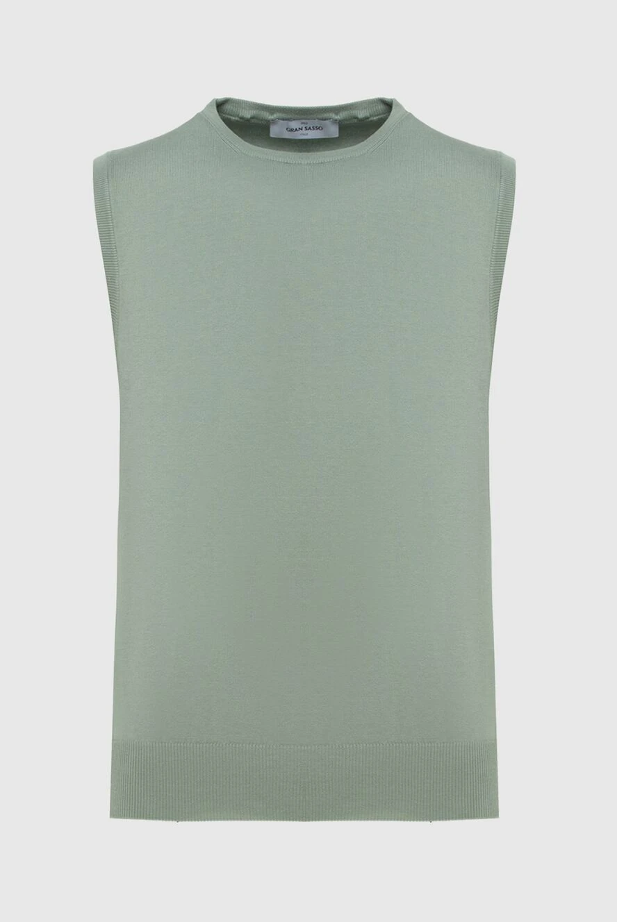 Gran Sasso Green cotton vest for men - 100% cotton. Country of manufacture: Italy. Care: specialized cleaning - photo 1