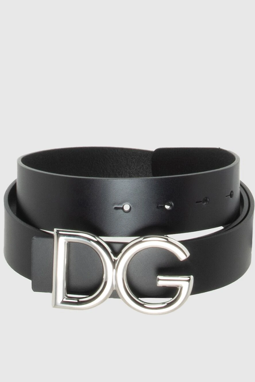 Dolce Gabbana black leather belt for men 172619 Men belts and braces Domino Online Store Ukraine