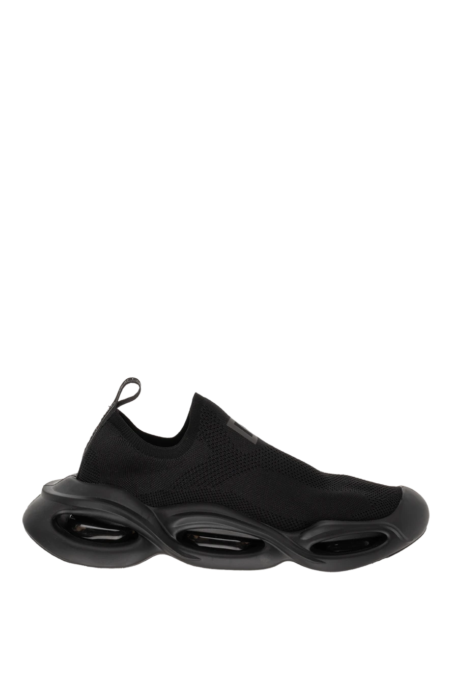 Dolce & Gabbana Black sneakers for men - Decor: Back loop with logo. Composition: outer material: 95% polyester 5% viscose,. inner material: 100% lambskin. Sole: rubber. Insole: leather with a company label. Country of manufacture: Italy. Care: specialized cleaning - photo 1