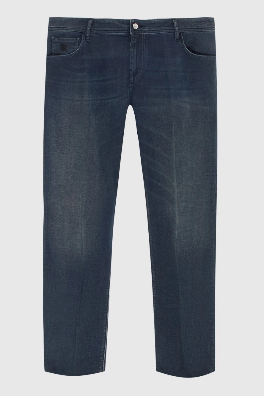 Stefano Ricci Мужские джинсы из хлопка черного цвета - эффект потертости, кожа крокодила. 98% хлопок, 2% эластан. пуговица, молния. три боковых кармана, два кармана сзади. Страна производитель: Италия. Уход: специализированная чистка - фото 1